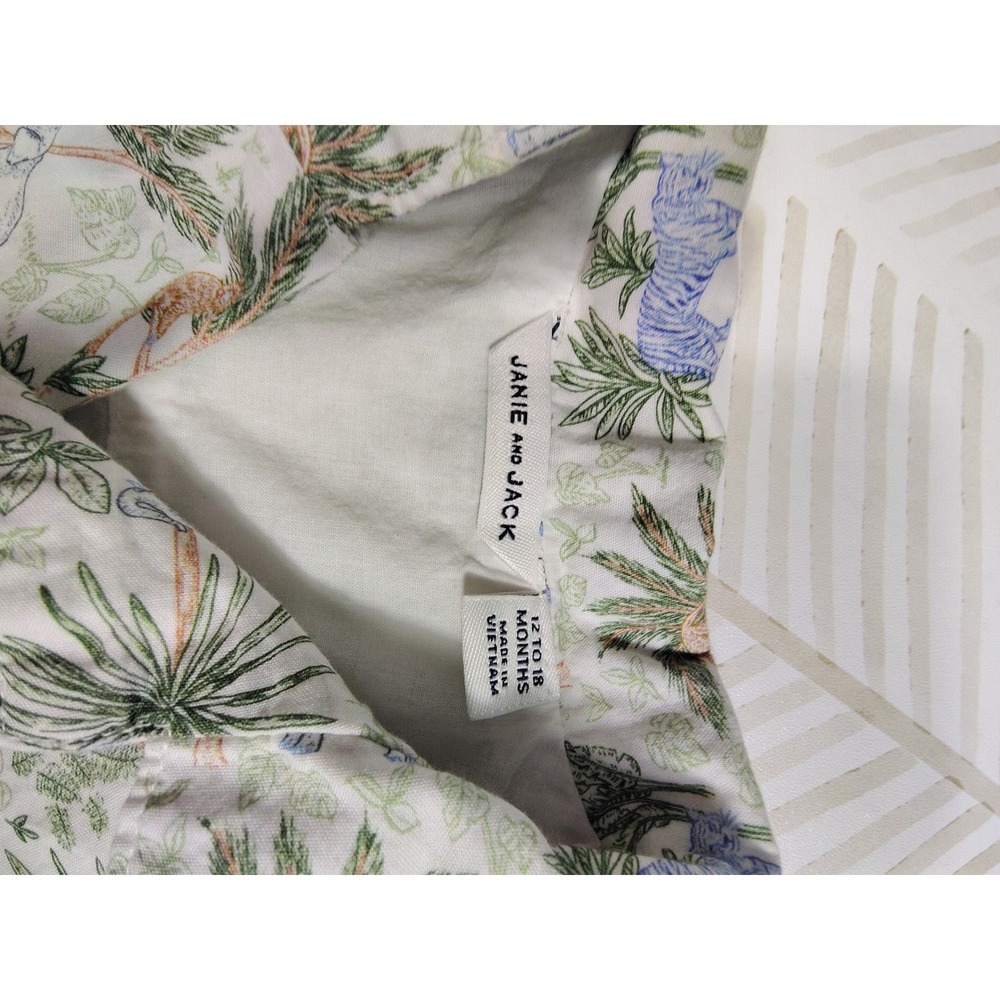 Janie and‎ Jack Rabbit + Bear Baby Boy Bundle Romper Set 12-18M Dinosaur Safari - Picture 5 of 8